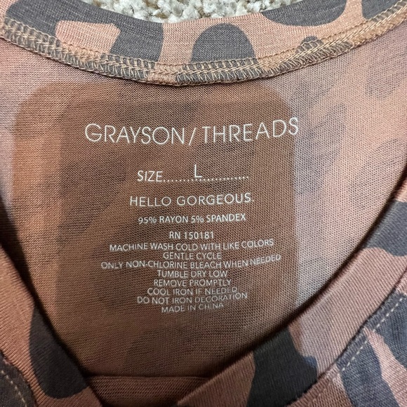 Animal Print Tank Large Grayson Threads - Picture 3 of 5